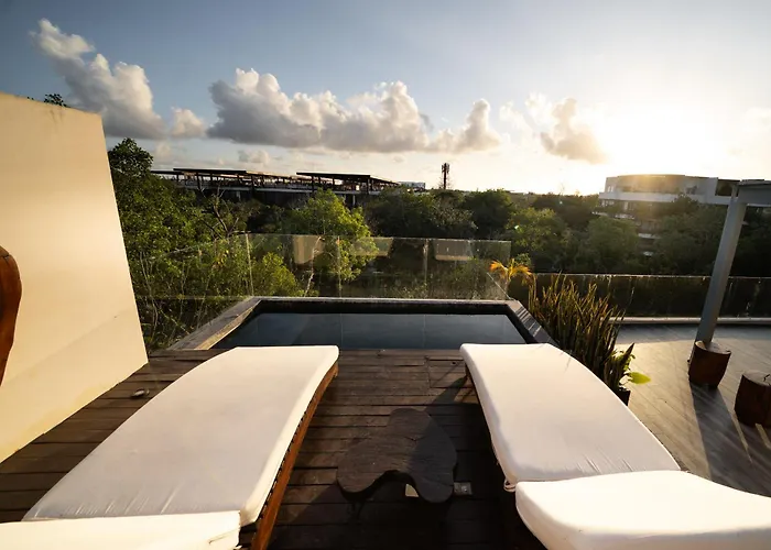 Amazing Penthouse & With Private Pool, Terrace , Roof And Hot Tub In Jungle Apartamento Tulum